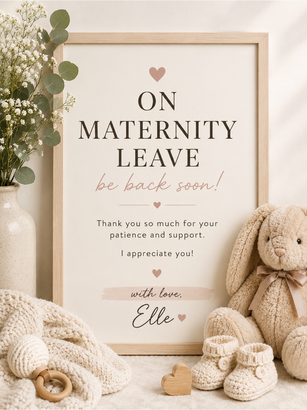 On Maternity Leave! See you soon! 🧸